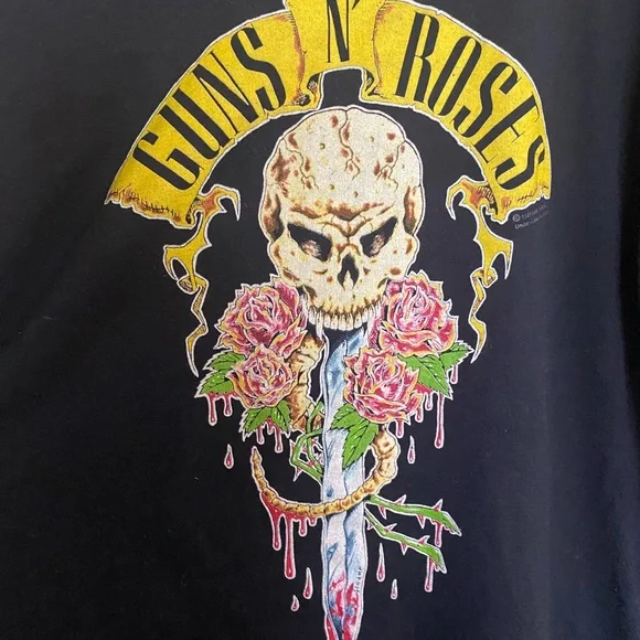 Vintage 90s Guns N Roses 🌹 ALL OVER PRINT SHIRT - Picture 6 of 7